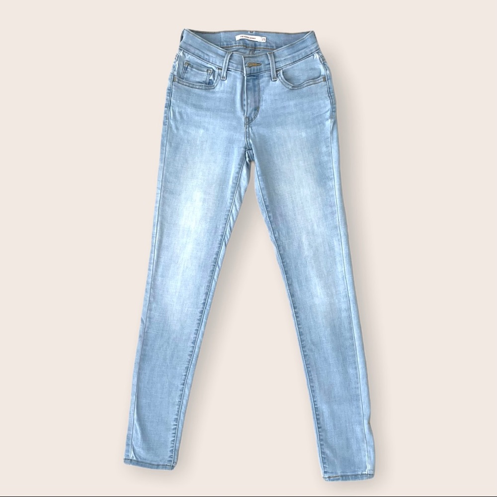 LEVIS 710 Super Skinny Light Wash Jeans